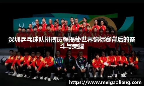 深圳乒乓球队拼搏历程揭秘世界锦标赛背后的奋斗与荣耀